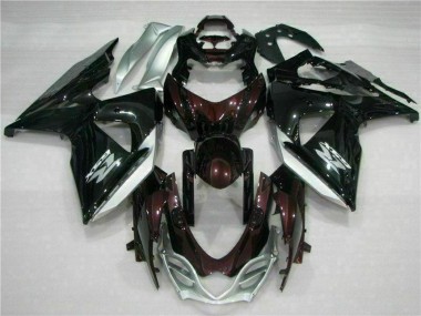 2009-2016 Suzuki GSXR 1000 Motorcycle Fairings - Glossy Black Silver White Canada