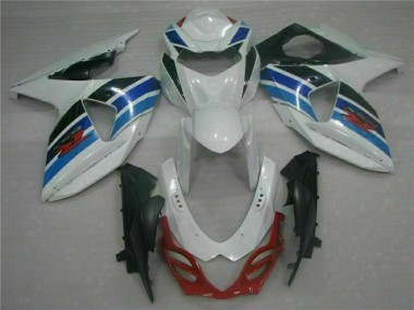 2009-2016 Suzuki GSXR 1000 Full Motorcycle Fairings - White Blue Black Canada