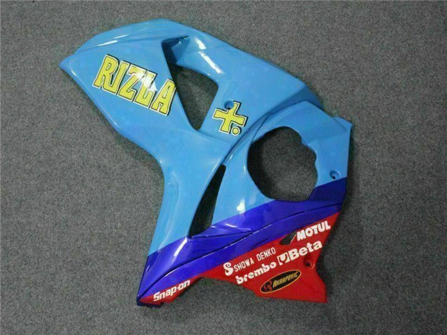 2009-2016 Suzuki GSXR 1000 Motorcycle Fairings - Blue Yellow Rizla 19 Red Canada