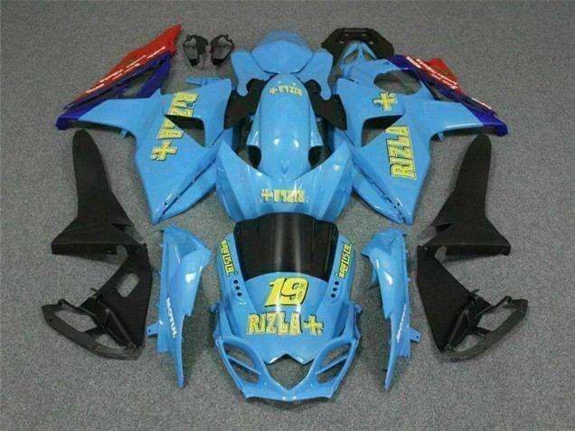 2009-2016 Suzuki GSXR 1000 Motorcycle Fairings - Blue Yellow Rizla 19 Red Canada