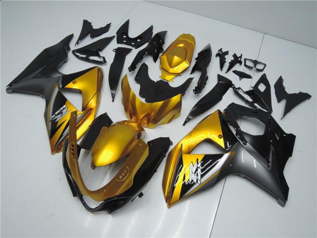 2009-2016 Suzuki GSXR 1000 Motorcycle Fairings - Gold Matte Black Canada