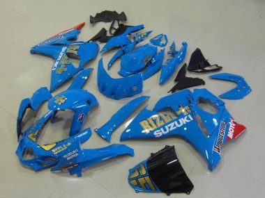 2009-2016 Suzuki GSXR 1000 Motorcycle Fairings - Blue Gold Rizla Motul Canada
