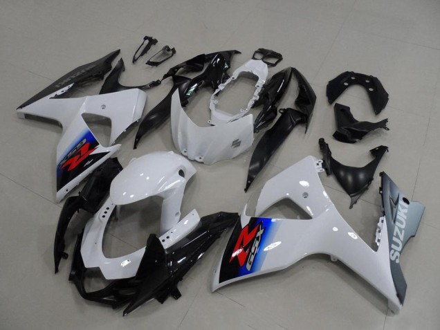 2009-2016 Suzuki GSXR 1000 Motorcycle Fairings - White Blue Silver Black Canada
