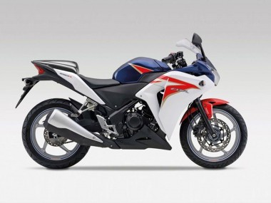 2011-2015 Honda CBR250RR Motorcycle Fairings - White Red Dark Blue Stripe Canada
