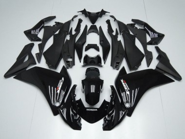 2011-2015 Honda CBR250RR Motorcycle Fairings - Glossy Black Matte Black Canada