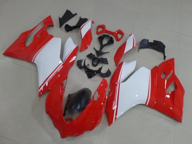 2011-2014 Ducati 1199 Motorcycle Fairings - Red White Black Canada
