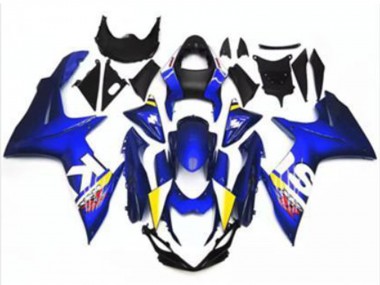 2011-2024 Suzuki GSXR 600/750 Motorcycle Fairing - Blue White Canada