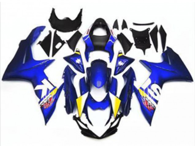 2011-2024 Suzuki GSXR 600/750 Motorcycle Fairing - Blue White Canada