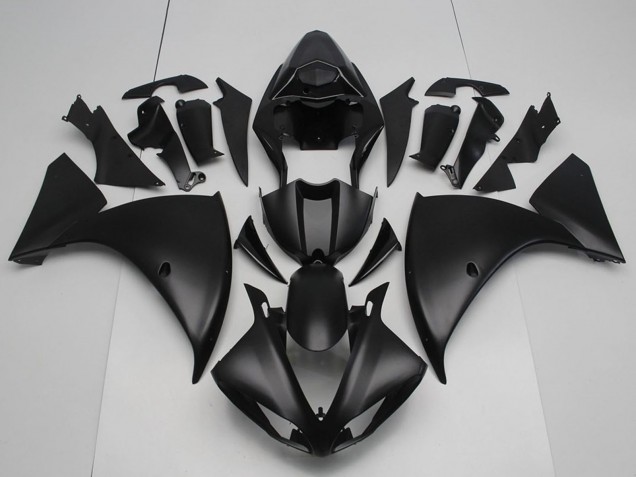 2012-2014 Yamaha YZF R1 Motorcycle Fairings - Matte Black Canada