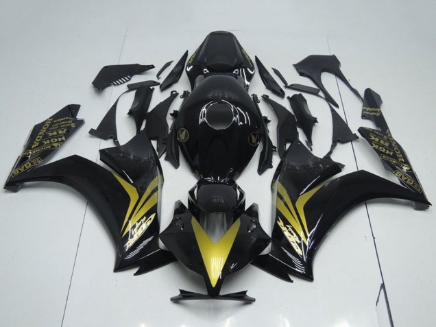 2012-2016 Honda CBR1000RR Motorcycle Fairings - Glossy Black Gold Canada