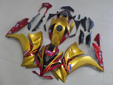 2012-2016 Honda CBR1000RR Motorcycle Fairings - Gold Red HRC Canada