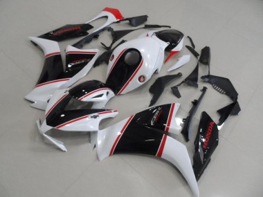 2012-2016 Honda CBR1000RR Motorcycle Fairing - White Red Glossy Black Stripe Canada