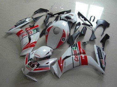 2012-2016 Honda CBR1000RR Motorcycle Fairings - White Red Green Castrol Canada