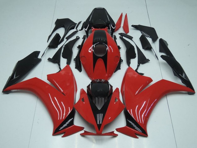 2012-2016 Honda CBR1000RR Motorcycle Fairings - Red Black with No Decals Canada