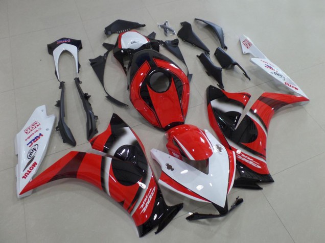 2012-2016 Honda CBR1000RR Motorcycle Fairing - White Red Glossy Black Canada