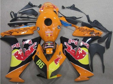 2012-2016 Honda CBR1000RR Motorcycle Fairings - Orange Yellow Glossy Black Red Bull 86 Canada