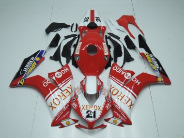 2012-2016 Honda CBR1000RR Motorcycle Fairings - White Red Glossy Black Xerox 21 Canada