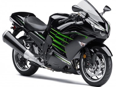 2012-2024 Kawasaki ZX14R ZZR1400 Motorcycle Fairings - Glossy Black Matte Black Green Canada