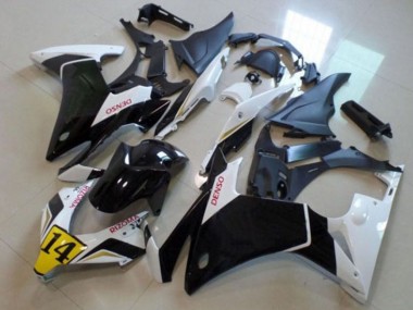 2013-2015 Honda CBR500R Motorcycle Fairings - White Yellow Glossy Black DENSO Canada