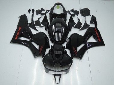 2013-2023 Honda CBR600RR Motorcycle Fairings - Glossy Black Red Decals Canada