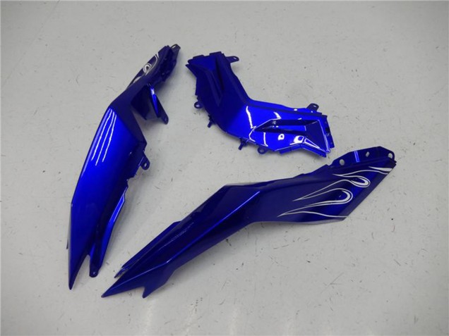 2013-2024 Kawasaki Ninja 300 EX300R Motorcycle Fairings - Blue Black White Flame Canada
