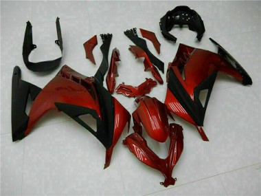 2013-2024 Kawasaki Ninja 300 EX300R Motorcycle Fairings - Red Black Canada