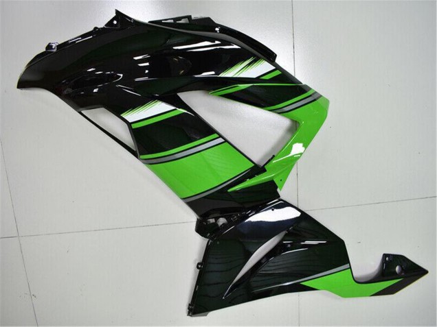 2013-2018 Kawasaki ZX6R Bike Fairings - Green Glossy Black Canada