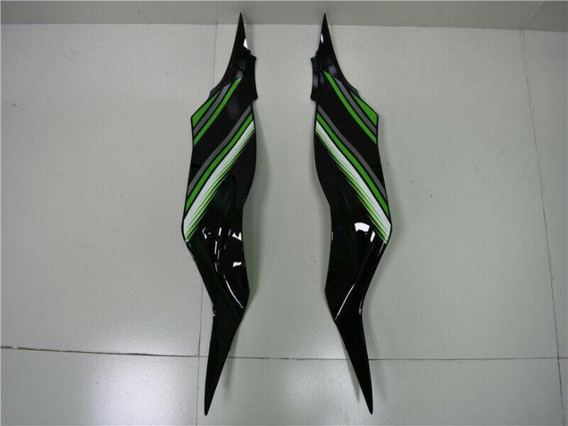 2013-2018 Kawasaki ZX6R Bike Fairings - Green Glossy Black Canada