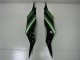 2013-2018 Kawasaki ZX6R Bike Fairings - Green Glossy Black Canada