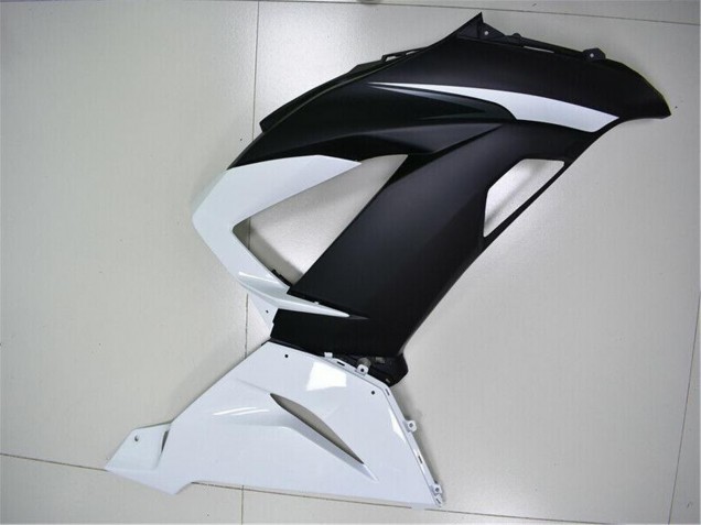 2013-2018 Kawasaki ZX6R Abs Fairings - White Matte Black Canada