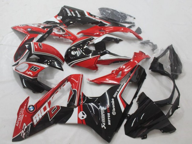 2015-2016 BMW S1000RR Motorcycle Fairing - White Red Glossy Black Canada