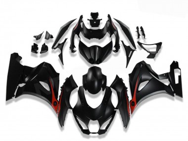 2017-2024 Suzuki GSXR 1000 Motorcycle Fairings - Black Red Canada