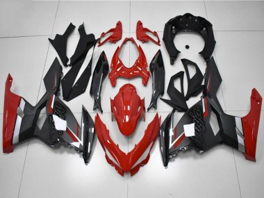 2018-2024 Kawasaki EX400 Motorcycle Fairings - Red Grey Black Canada