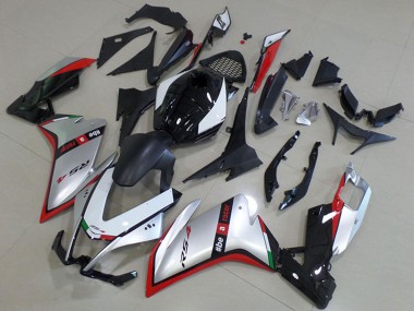 2012-2018 Aprilia RS4 50 125 Motorcycle Fairing - Silver Red Glossy Black Canada