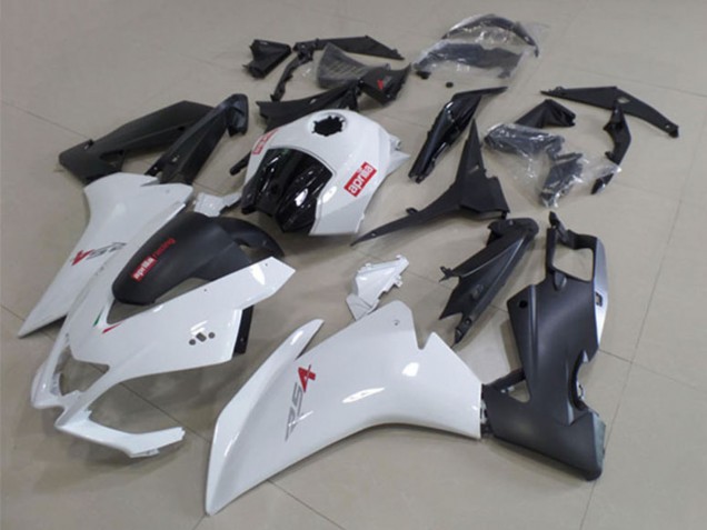 2012-2018 Aprilia RS4 50 125 Motorcycle Fairings - White Matte Black Canada