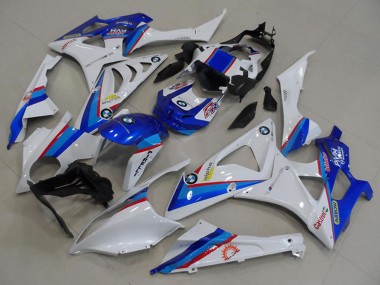 2009-2014 BMW S1000RR Motorcycle Fairings - White Red Blue Castrol Pirelli Canada