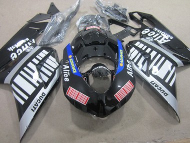 2007-2014 Ducati 848 1098 1198 Motorcycle Fairings - Silver Red Blue Glossy Black Alice Canada