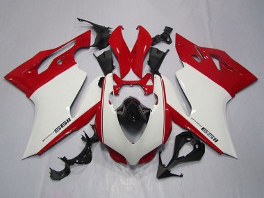 2011-2014 Ducati 1199 Motorcycle Fairings - White Red Black Canada
