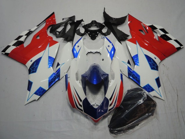 2011-2014 Ducati 1199 Motorcycle Fairings - White Blue Red Black Canada
