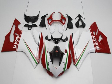2011-2014 Ducati 1199 Bike Fairings - White Red Black Green Canada