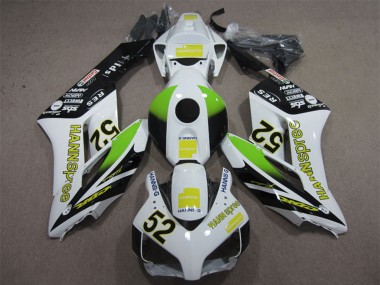 2004-2005 Honda CBR1000RR Motorcycle Fairings - White Yellow Green Glossy Black Hannspree 52 Canada