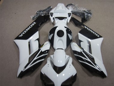 2004-2005 Honda CBR1000RR Motorcycle Fairings - White Glossy Black Stripe Canada