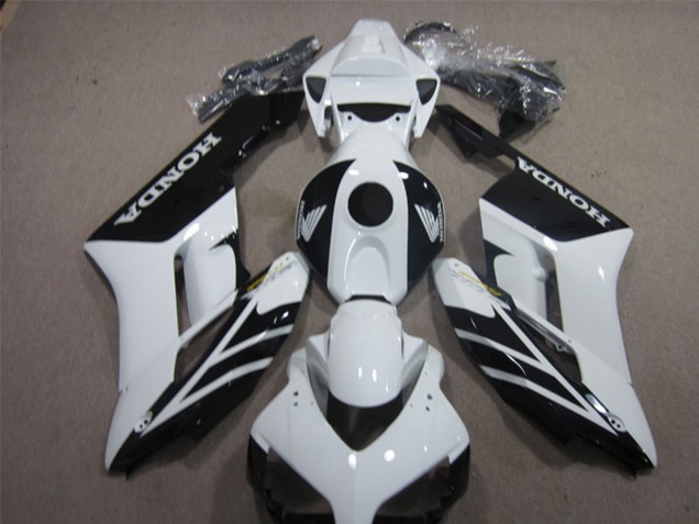 2004-2005 Honda CBR1000RR Motorcycle Fairings - White Glossy Black Stripe Canada