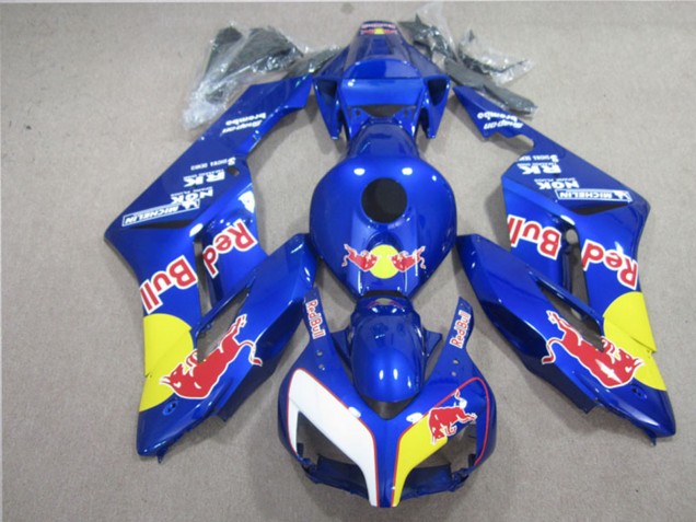 2004-2005 Honda CBR1000RR Motorcycle Fairings - Blue Yellow White Red Bull Canada