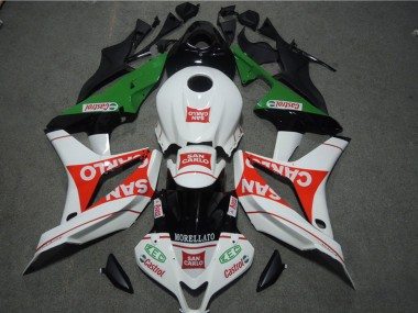 2004-2005 Honda CBR1000RR Motorcycle Fairings - White Red Green Glossy Black San Carlo Castrol Canada