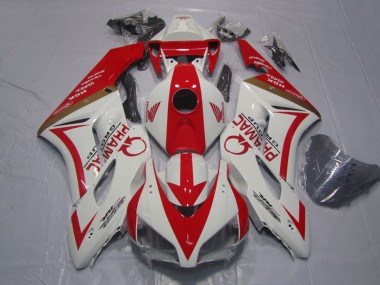 2004-2005 Honda CBR1000RR Motorcycle Fairings - White Red Pramac Canada