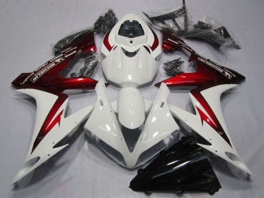 2004-2005 Honda CBR1000RR Motorcycle Fairings - White Red Canada