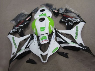 2004-2005 Honda CBR1000RR Motorcycle Fairings - White Green Glossy Black Hannspree Canada