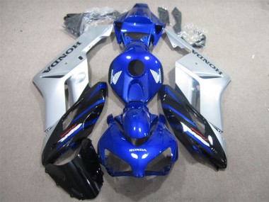 2004-2005 Honda CBR1000RR Motorcycle Fairing - Silver Blue Glossy Black Canada