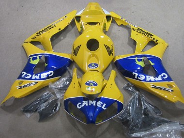 2006-2007 Honda CBR1000RR Motorcycle Fairings - Yellow Blue Camel Canada